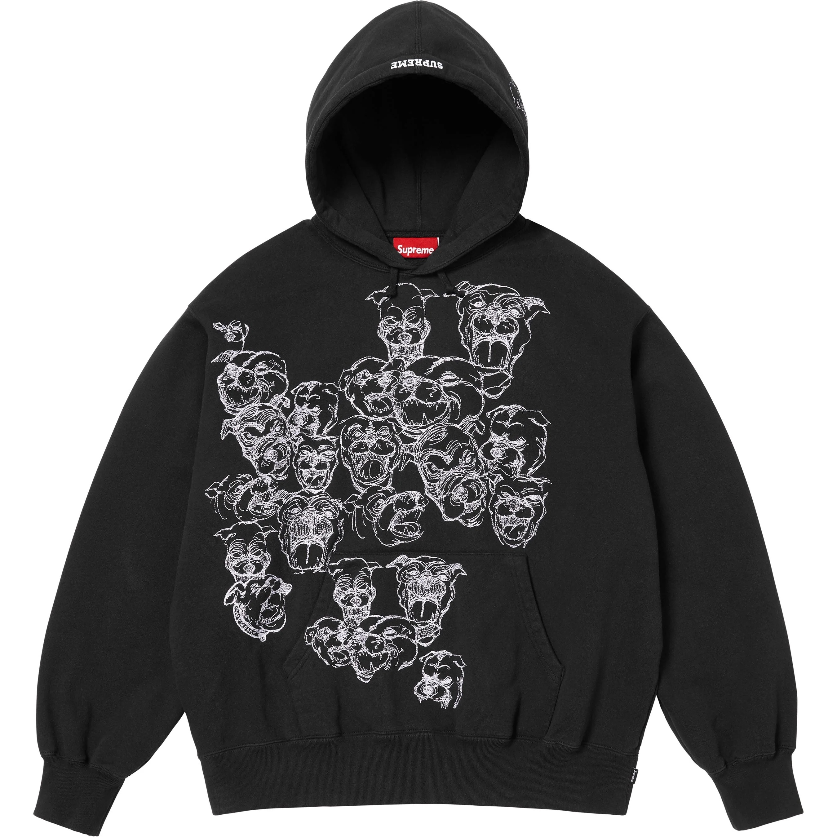 Pitbulls Embroidered Hooded Sweatshirt view 10